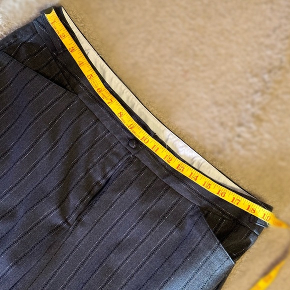 Wool Feel (but not wool) Dark Gray Slacks with Silver Thread Detail - Picture 7 of 12